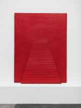 Pyramide rouge by Horia Damian contemporary artwork sculpture