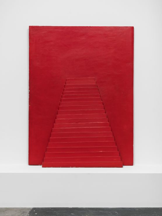 Pyramide rouge by Horia Damian contemporary artwork Sculpture