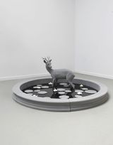 Pond Roe Deer by Hans Op De Beeck contemporary artwork sculpture