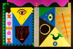 Frontal de um Templo by Abdias Do Nascimento contemporary artwork Painting