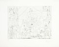 Au Cirque Acrobates Girafe Nageuses by Pablo Picasso contemporary artwork Print