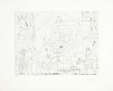 Au Cirque Acrobates Girafe Nageuses by Pablo Picasso contemporary artwork print