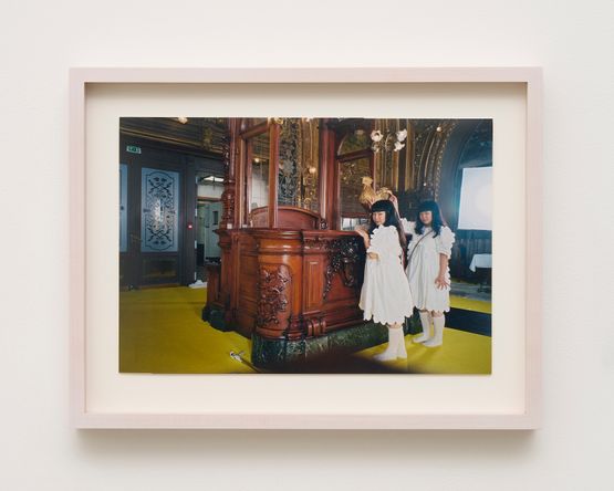 Train Bleu Touching a gold chickenParis2021 by Fumiko Imano contemporary artwork Photography
