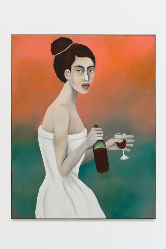 La vapeur rouge by Rebecca Brodskis contemporary artwork Painting
