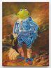The Green Boy from the Kermitage Collection by Keith Mayerson contemporary artwork Painting