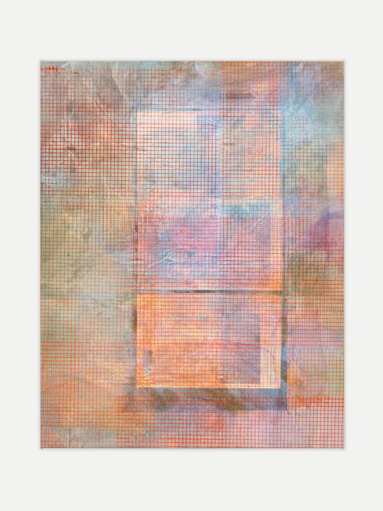 Net-Grid Study Time-capture 15.10.23 by Mandy El-Sayegh contemporary artwork Painting