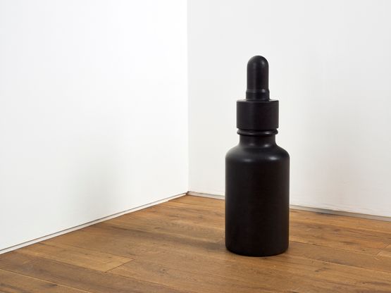 Dropping Bottle by Iran Do Espirito Santo contemporary artwork Sculpture