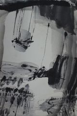 Floating I by Amy Tang contemporary artwork drawing works on paper