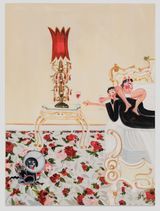 I missed going outside so I could remind myself how much more I like being inside by Oh De Laval contemporary artwork painting