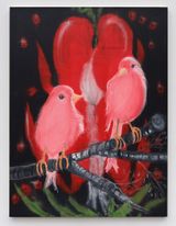 Wasnt Sorry Bleeding Heart Light by Ann Craven contemporary artwork painting