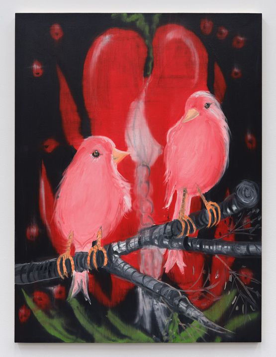 Wasnt Sorry Bleeding Heart Light by Ann Craven contemporary artwork Painting