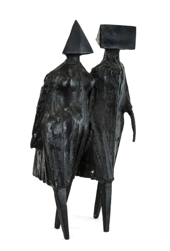 Maquette VII Walking Couple by Lynn Chadwick contemporary artwork Sculpture