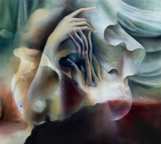 With a Soft Breeze by Zeng Zhen contemporary artwork Painting