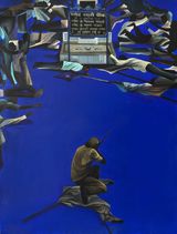 Shahid Smarak Chawk - Siddharth Colony by Vikrant Bhise contemporary artwork painting
