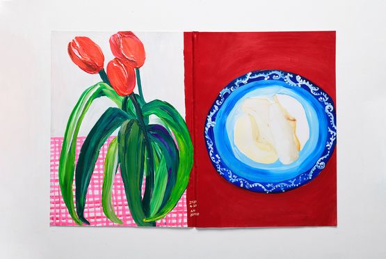 Day That I Long For by Aki Kondo contemporary artwork Painting