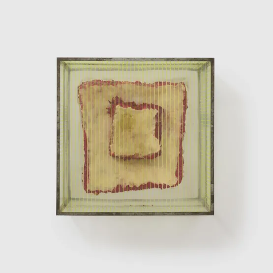Untitled Blond Meat Piece from the series Technological Reliquaries by Paul Thek contemporary artwork Sculpture
