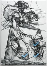 REGROUP by Christian Schwarzwald contemporary artwork painting works on paper drawing