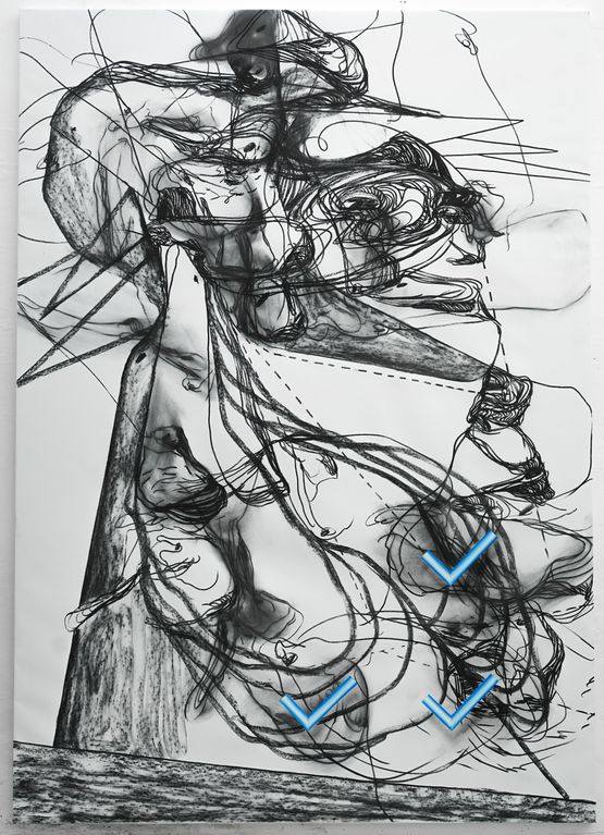 REGROUP by Christian Schwarzwald contemporary artwork Painting