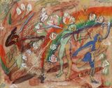 Incense_rainbow by Woo Min Jung contemporary artwork painting