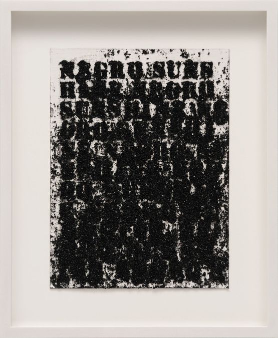 Study for Negro Sunshine 151 by Glenn Ligon contemporary artwork Works on Paper