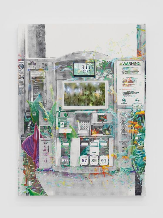 Foliage Gas Pump by Jessica Taylor Bellamy contemporary artwork Painting
