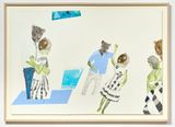 THE BIG DANCE I what are you training for POOL  AUDRE  ADA by Ruby Onyinyechi Amanze contemporary artwork works on paper drawing