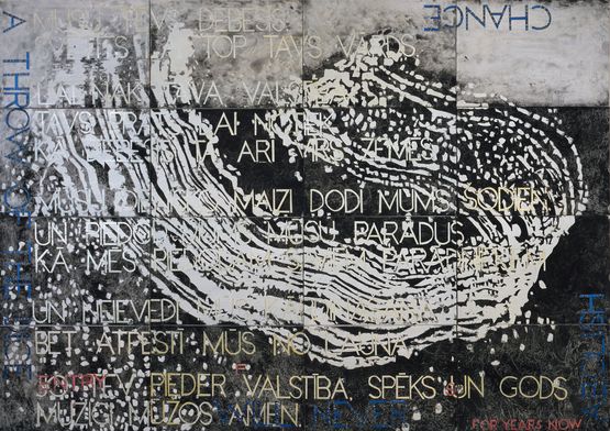 Nature Speaks FS by Imants Tillers contemporary artwork Painting