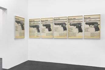Contemporary art exhibition Lutz Bacher FIREARMS at Galerie Buchholz Cologne Germany