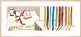 Spilt Ink with Tests by David Hockney contemporary artwork print