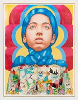 Yasmin by Angeles Agrela contemporary artwork drawing painting works on paper