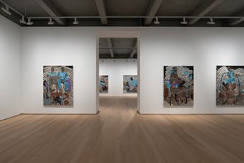 Contemporary art exhibition Omar Ba Droit du sol - droit de rever at Templon New York United States