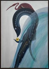 The Moon Under The Sea XII by Sivasubramaniam Kajendran contemporary artwork painting