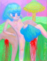 I like something hard between my legs by Yeo Kaa contemporary artwork painting