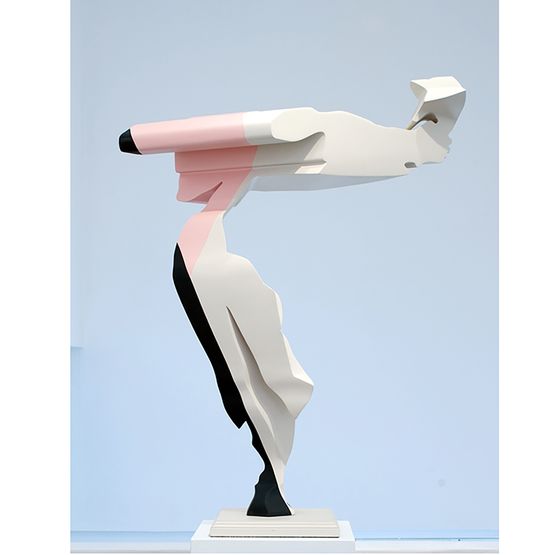All of Leighton in Hague Lush Pink and Cornforth by Nick Hornby contemporary artwork Sculpture