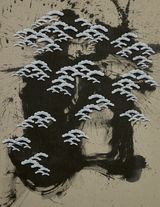 S Matsu 1 by Kohei Kyomori contemporary artwork mixed media painting