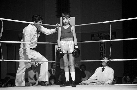 Before the fight amateur boxing at the Town Hall Boksburg by David Goldblatt contemporary artwork Print