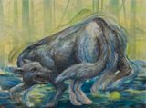 Tail Spin by Louise Reynolds contemporary artwork painting