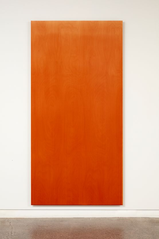 Falling Light red oxide by Simon Morris contemporary artwork Painting