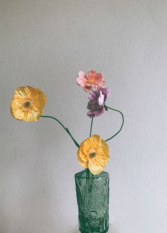 Untitled Flower series 14 by Nonzuzo Gxekwa contemporary artwork Print