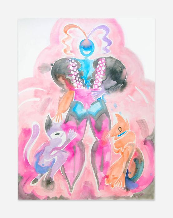 Loyal Companions by Susie Green contemporary artwork Painting