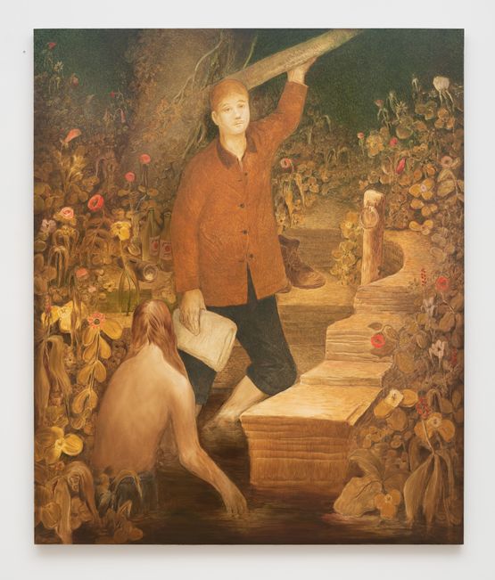 One Step At A Time by Mark Ryan Chariker contemporary artwork Painting