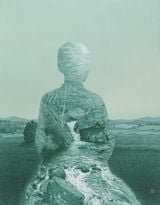 Silence and prayer by Kazuyuki Futagawa contemporary artwork works on paper