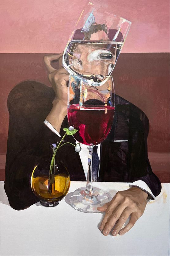 Gaze no.2 by Deng Shiqing contemporary artwork Painting