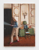 The Mystery Down the Hall by Karyn Lyons contemporary artwork painting