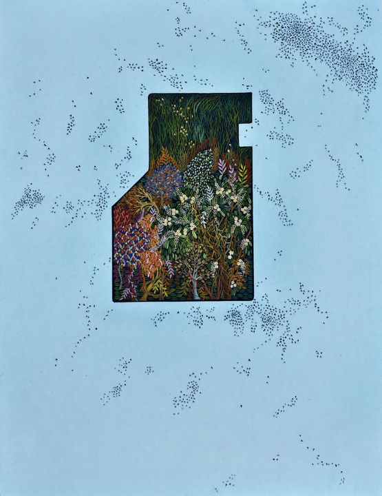 The Sky Is Low by Wardha Shabbir contemporary artwork Painting