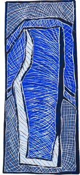 Djapu ceremony ground by Dhambit Mununggurr contemporary artwork painting