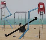 The Beach Park by Nazanin Hafez contemporary artwork print