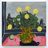 5am view of DTLA by Marcel Alcala contemporary artwork Painting