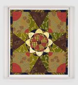 Quilt Study Pansy Star by Anne Buckwalter contemporary artwork works on paper