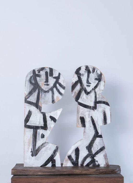 Untitled Sculpture Pair by Heesoo Kim contemporary artwork Sculpture